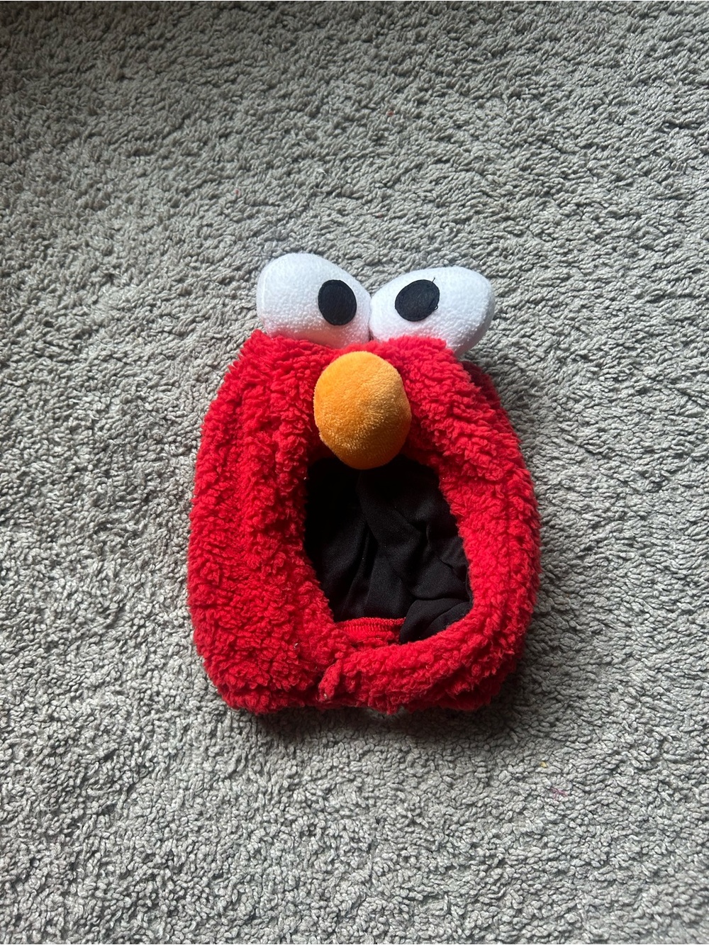 Sesame Street Red Elmo Plush Hood with Orange Nose Size 2T